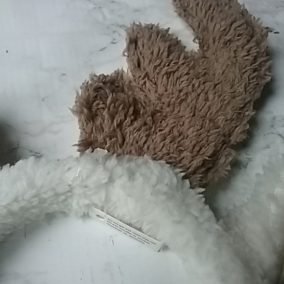 Reindeer antler soft plush fuzzy brown head band - Picture 5 of 8